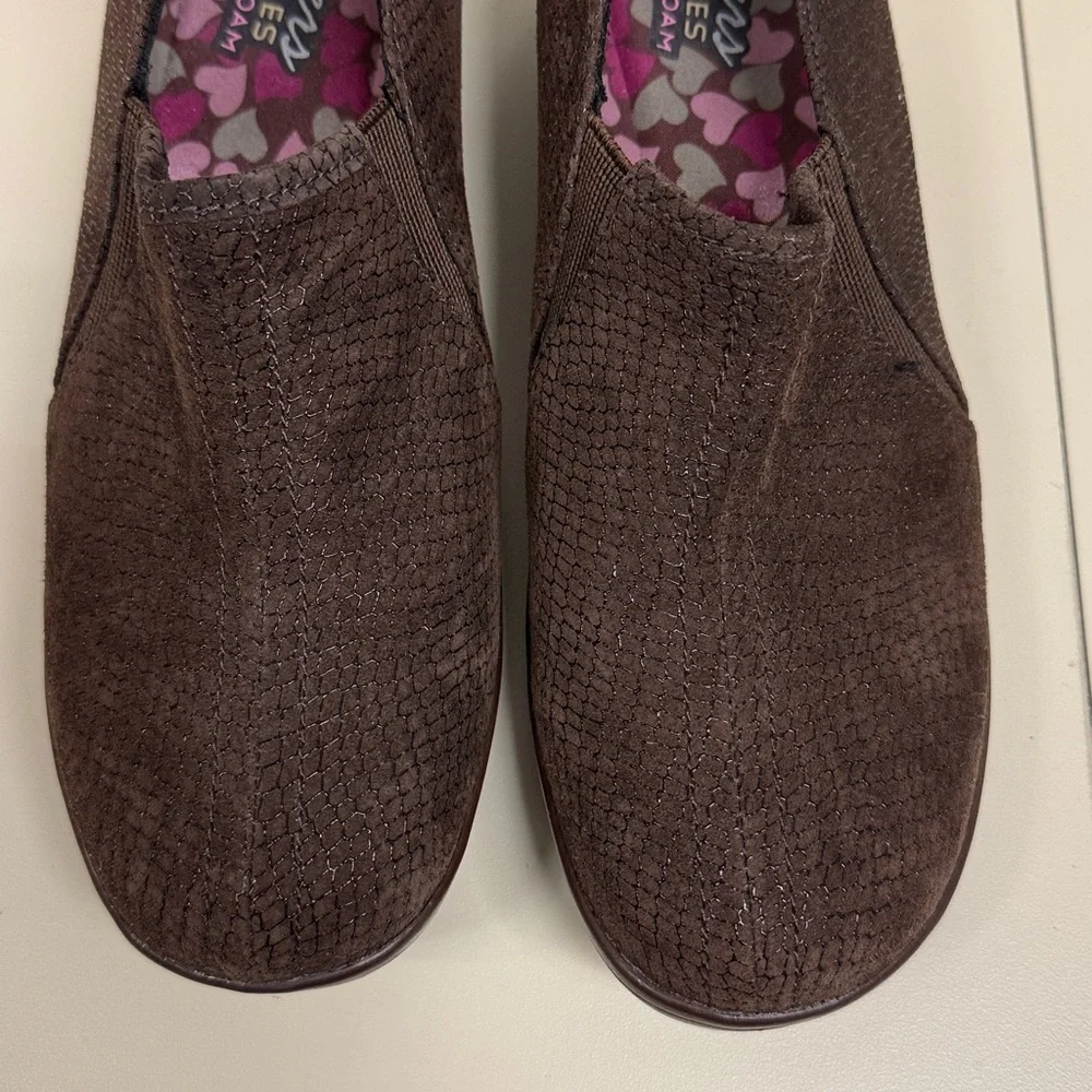 SKECHERS FLEXIBLE SIGNATURE LOAFER SLIP ON COMFORT CLOG OFFICE CASUAL SIZE 10